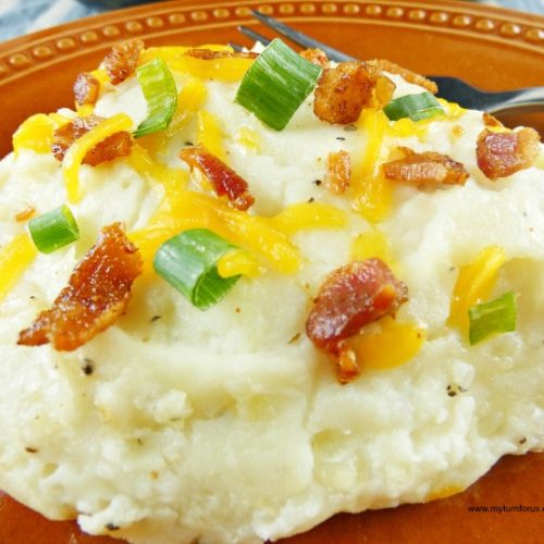 Twice Baked Mashed Potatoes Casserole - My Turn for Us