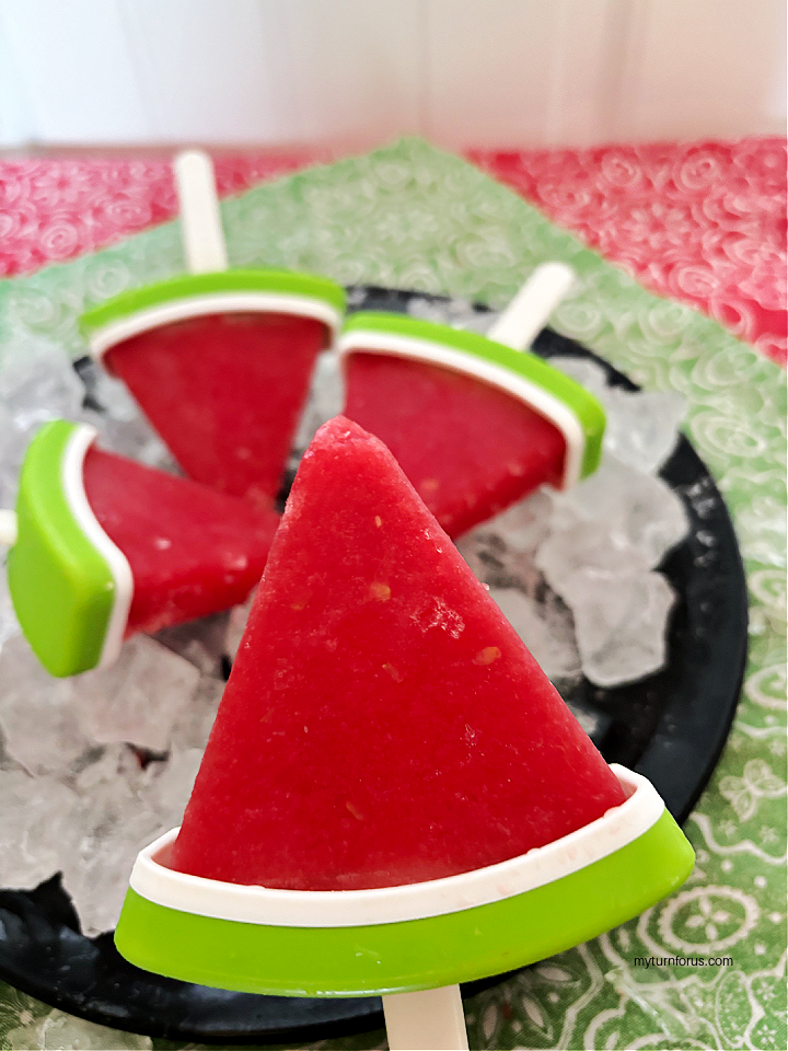 boozy watermelon popsicle