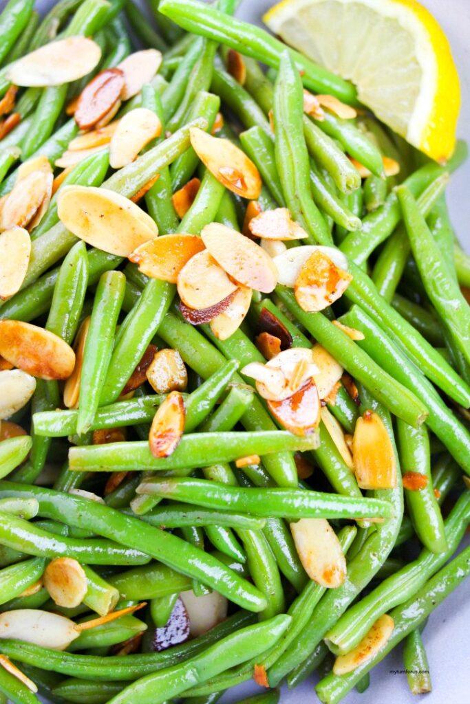 Pan Fried Green Beans with Toasted Slivered Almonds My Turn for Us