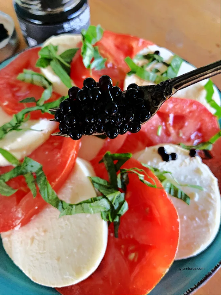 Balsamic Pearls on salad