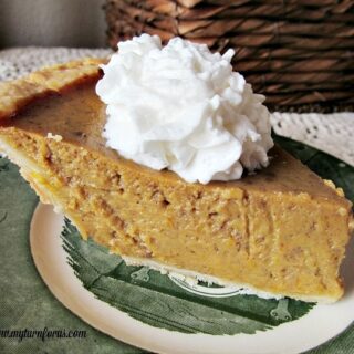Old Fashioned Pumpkin Pie with Freshly Ground Nutmeg - My Turn for Us