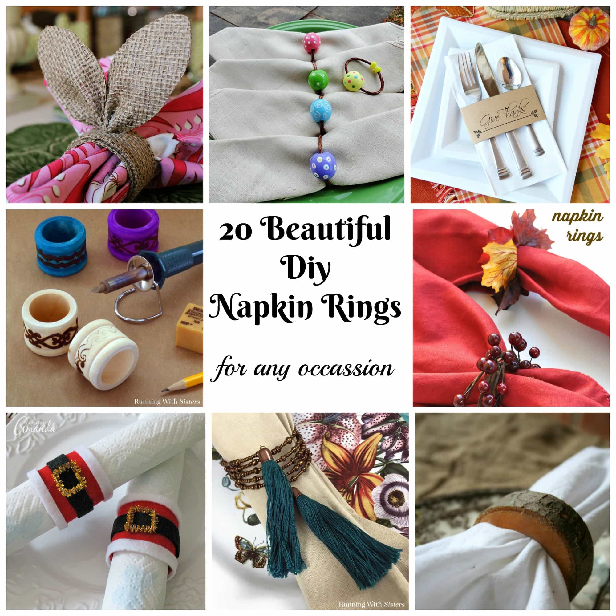 20 Beautiful DIY Napkin Rings For Any Occassion My Turn For Us