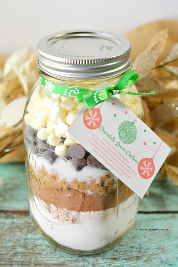 Triple Chocolate Chip Cookie In A Jar Recipe - My Turn For Us