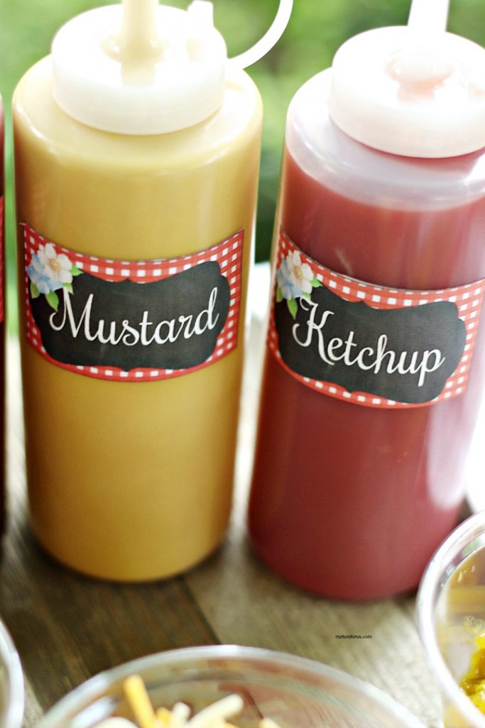 Easy DIY BBQ Condiment Labels My Turn for Us