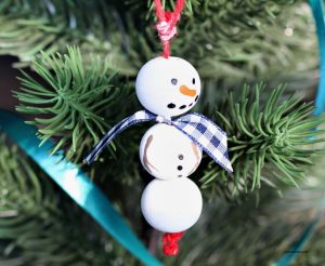 DIY Wooden Snowman Ornament - My Turn for Us