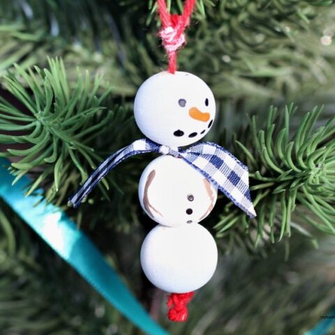 DIY Wooden Snowman Ornament - My Turn for Us