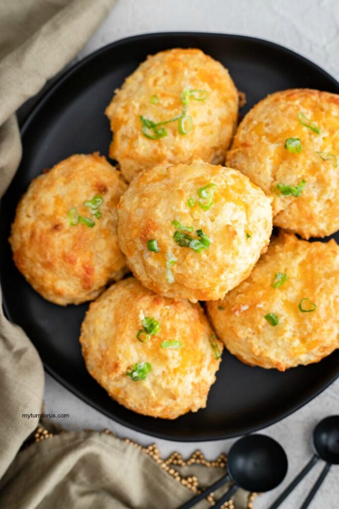 Cheddar Garlic Biscuits - My Turn for Us