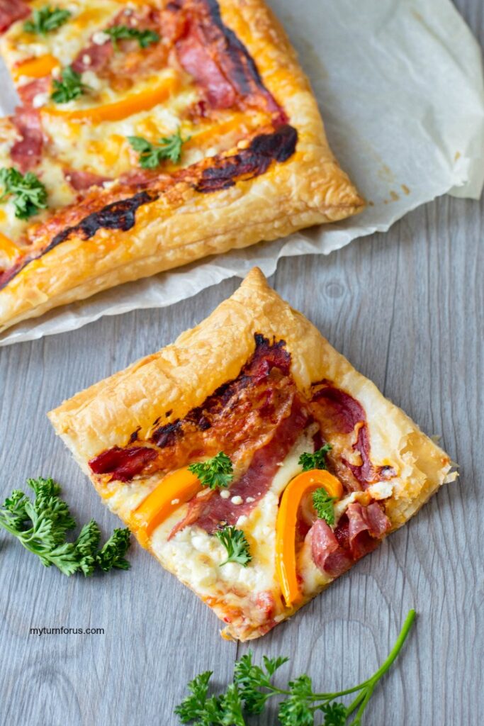 Puff Pastry Pizza Recipe My Turn For Us