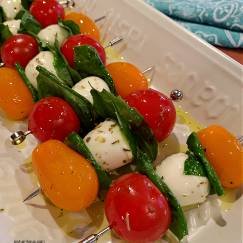 Bocconcini and Tomato Skewers - My Turn for Us