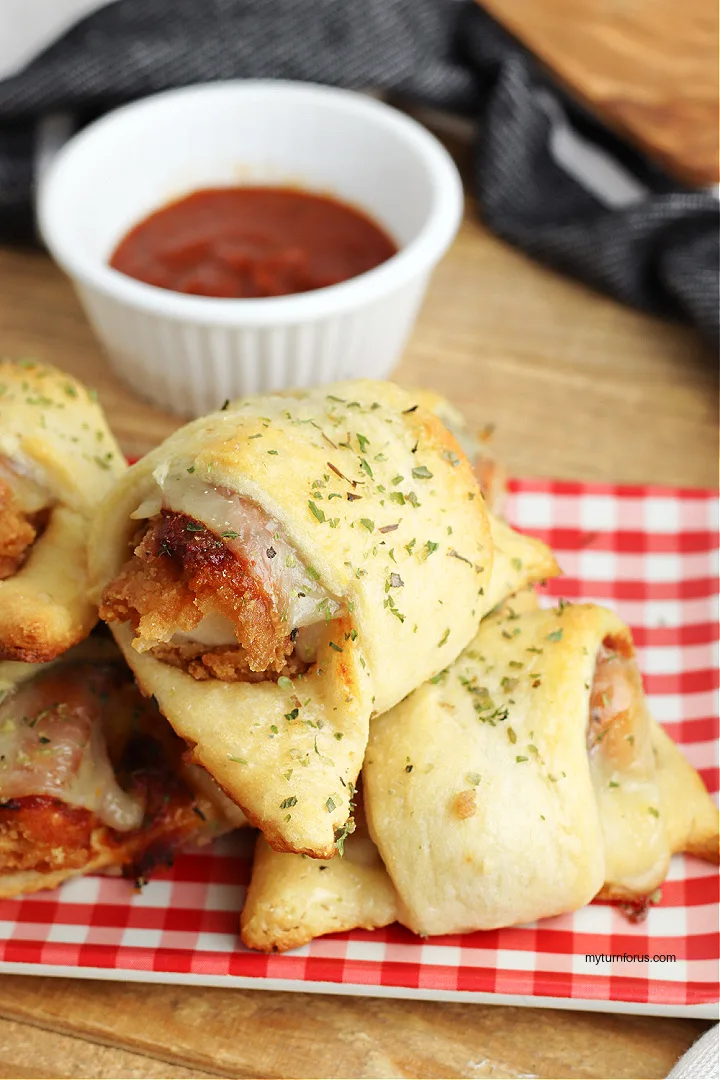 Chicken Parmesan Crescent Rolls