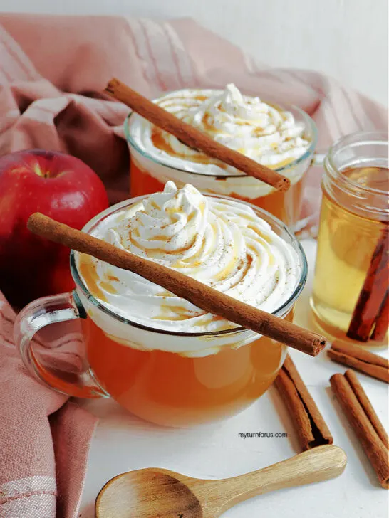 spiced caramel apple cider