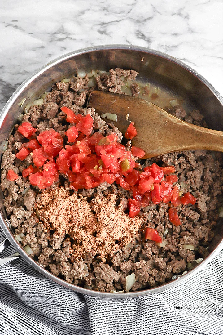 seasoned taco meat