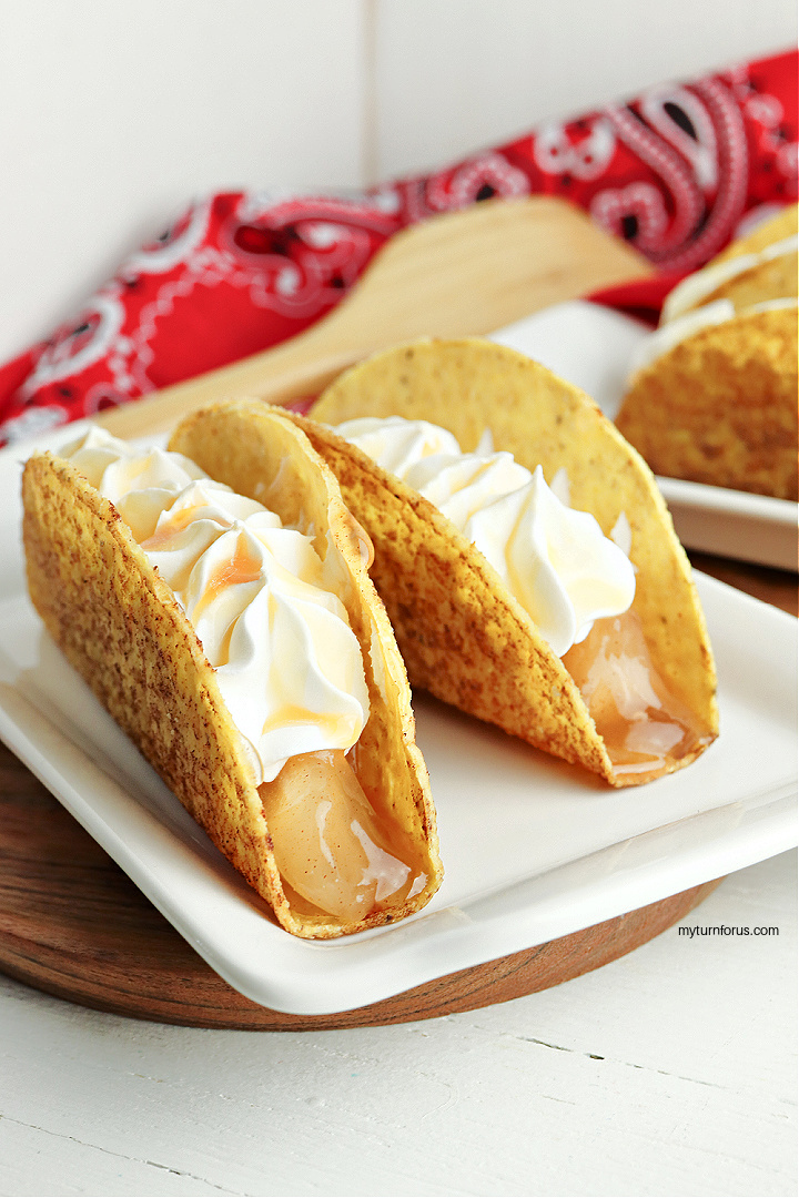 apple pie tacos, cinnamon toast crunch tacos