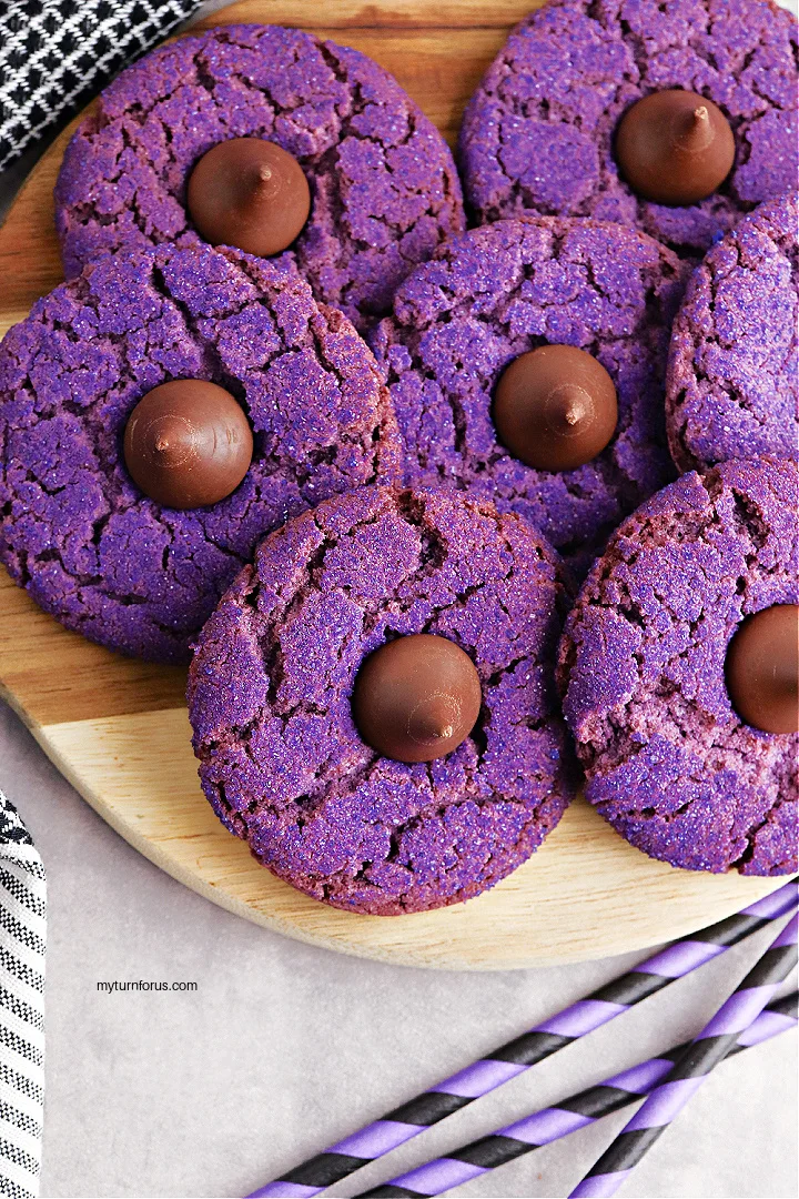 Fun purple halloween cookies