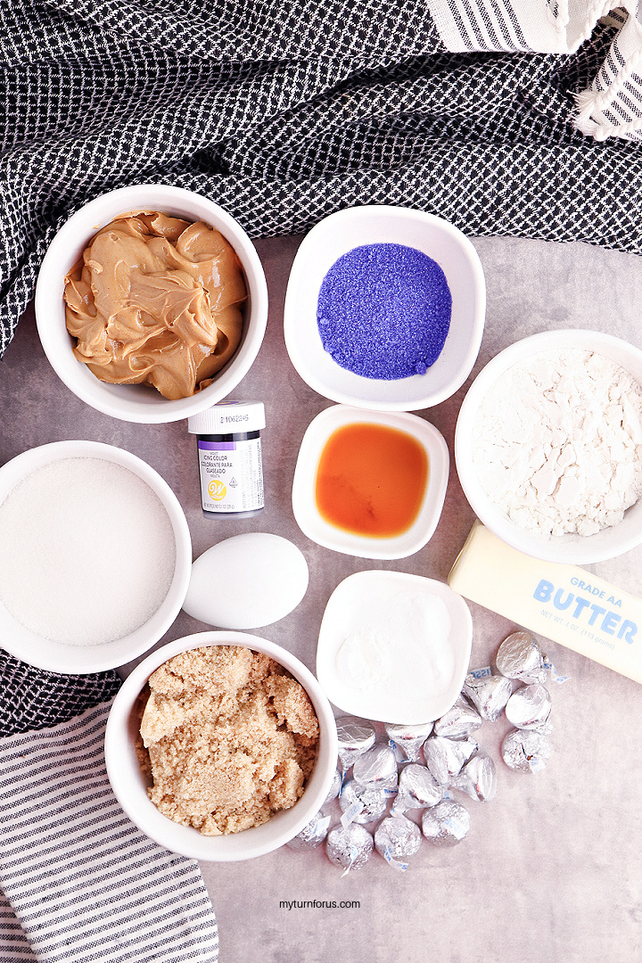 Ingredients for Purple Witch Hat Cookies