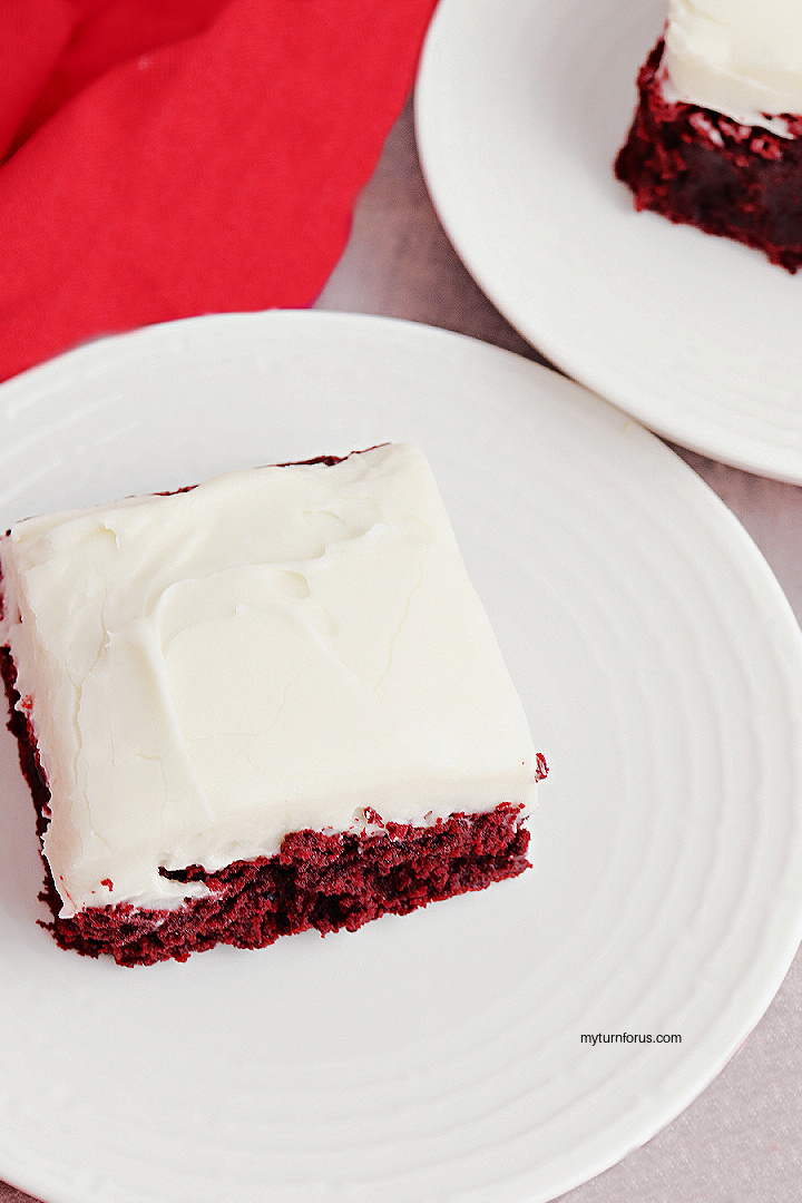 red velvet brownie